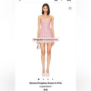 Revolve Nanea Strapless Dress in Pink